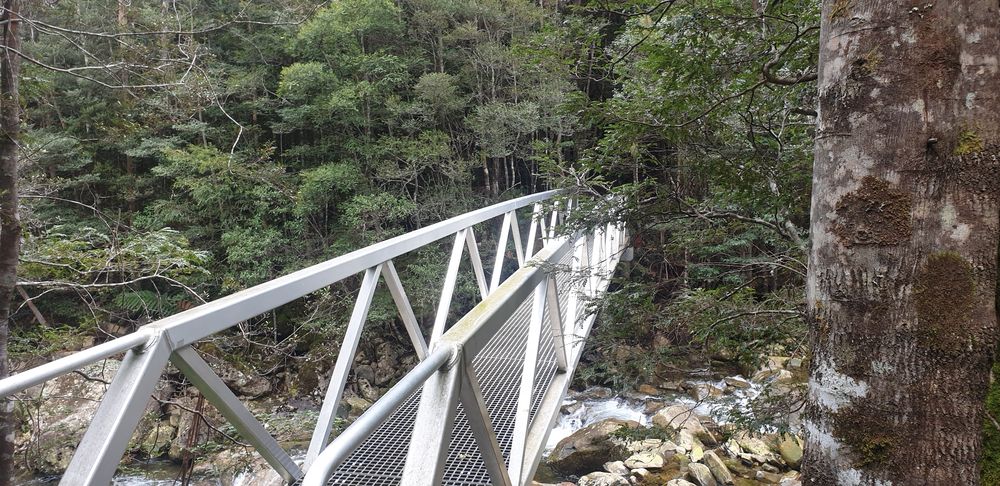 The new footbridge. The new footbridge.