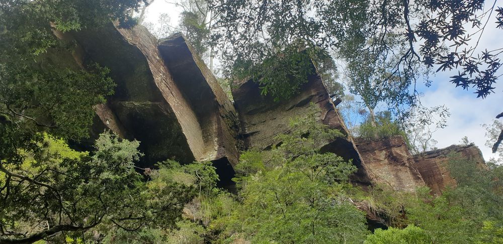 Towering rockcliffs. Towering rockcliffs.