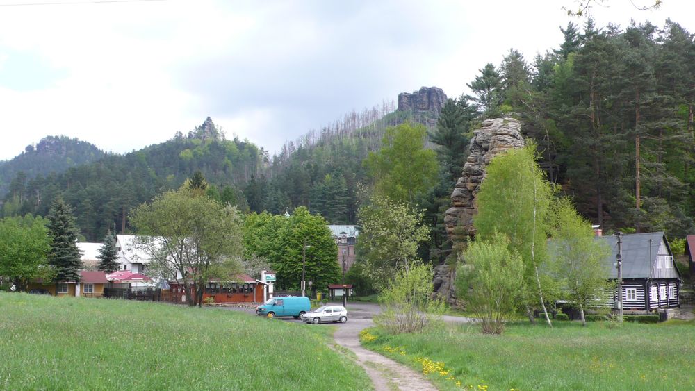 The carpark to start the walk The carpark to start the walk