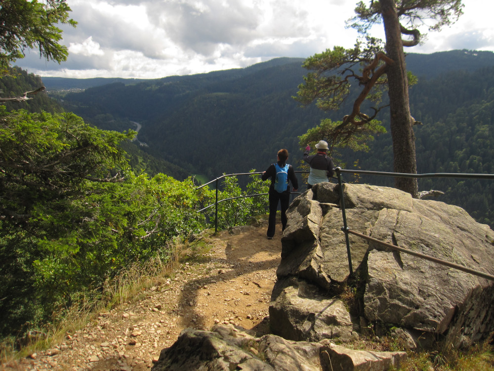 Lookout at Piketfelsen over the Hoellental