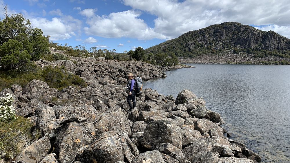 Bouldering around Lake Balmoral for an hour. Bouldering around Lake Balmoral for an hour.