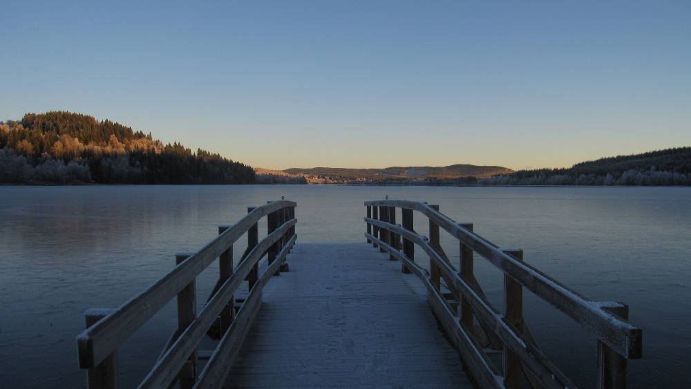 Brennodden and the pier Brennodden and the pier