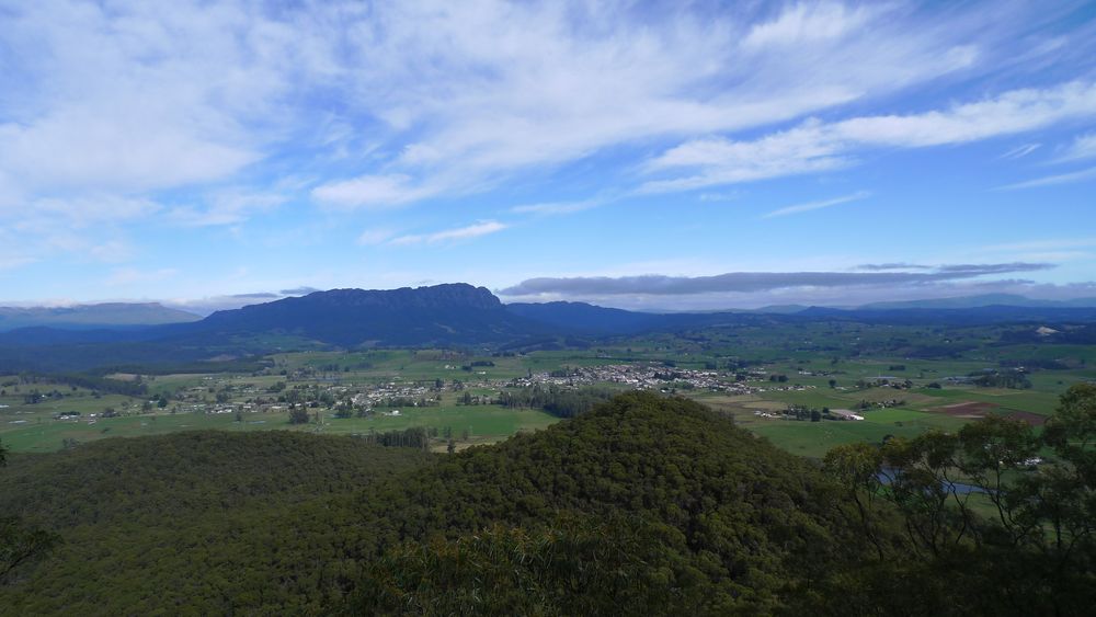 The view from the lookout towards Mt Roland. The view from the lookout towards Mt Roland.