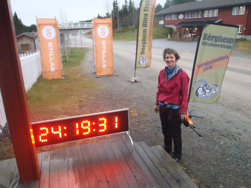 The end...actually I didn't run for 24 hours, somehow I fell asleep for a few hours which was a bummer!