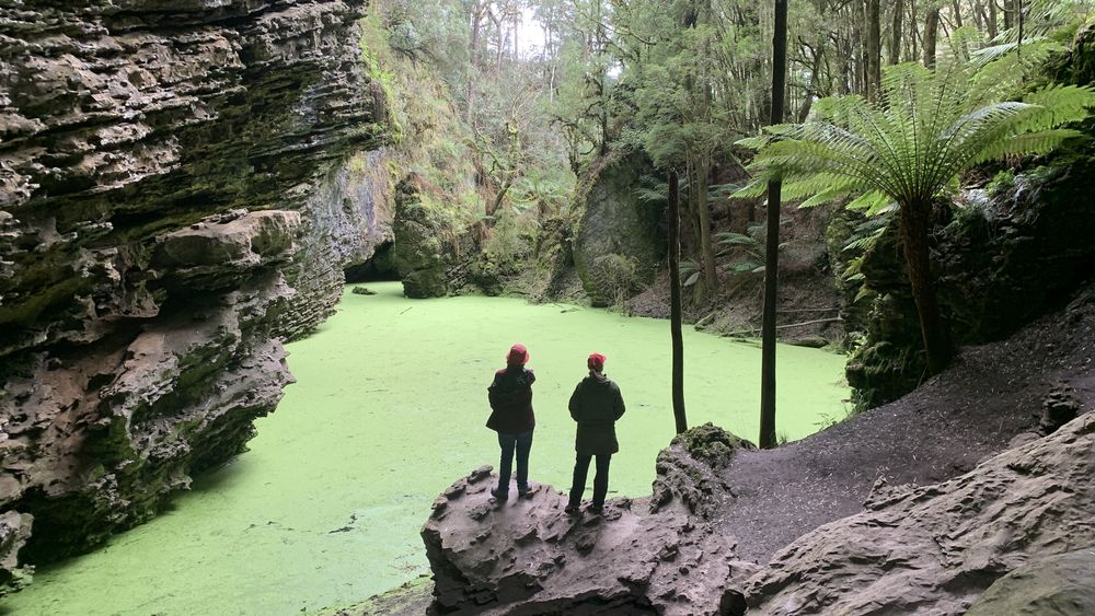 The sinkhole. The sinkhole.