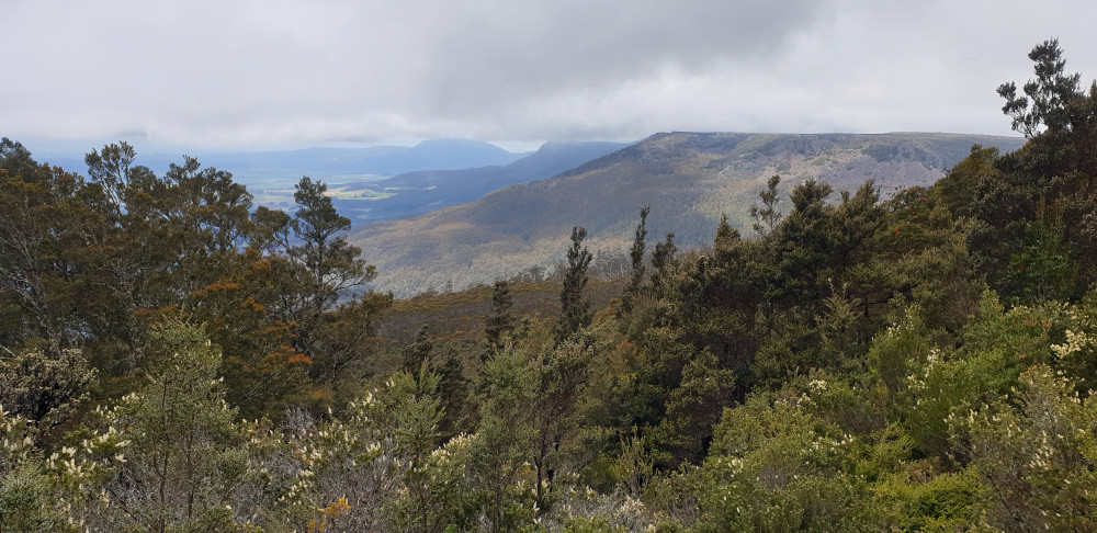 Stupendous view of the Tiers as you hike upwards. Stupendous view of the Tiers as you hike upwards.